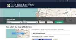 Desktop Screenshot of colombohotels.net