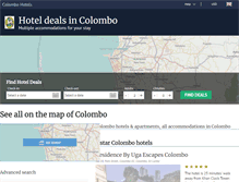Tablet Screenshot of colombohotels.net